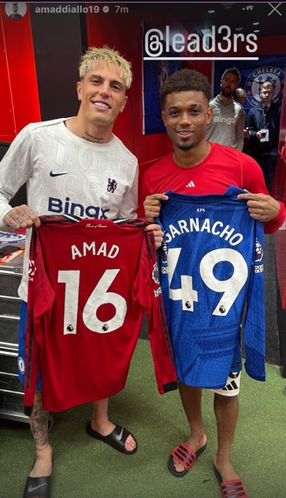 太阳报：阿玛德因晒加纳乔合照而遭网暴，曼联已为他提供了支持